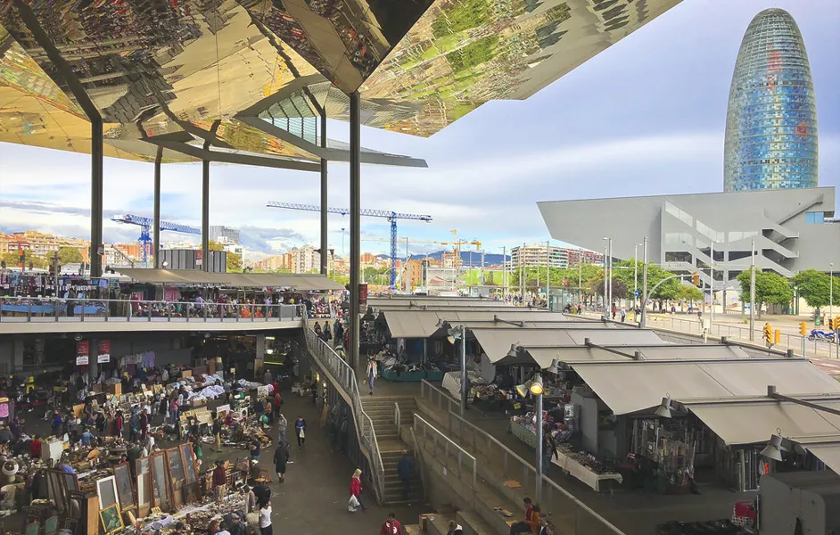 Encants Market and Torre Glòries