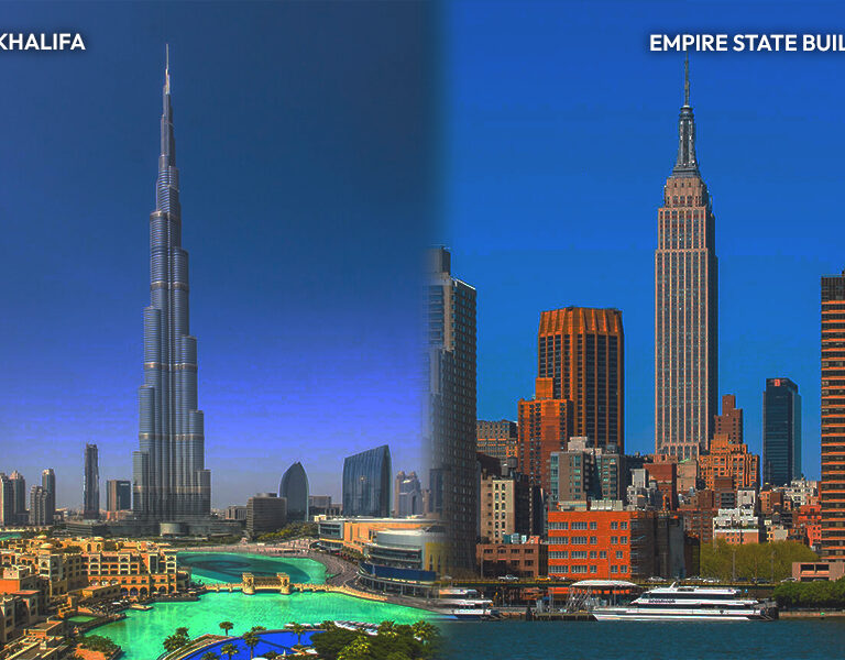 burj khalifa vs empire state building
