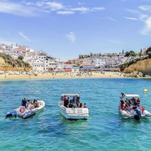 Portimão: Benagil Caves Tour with Sunset Option by Speed Boat