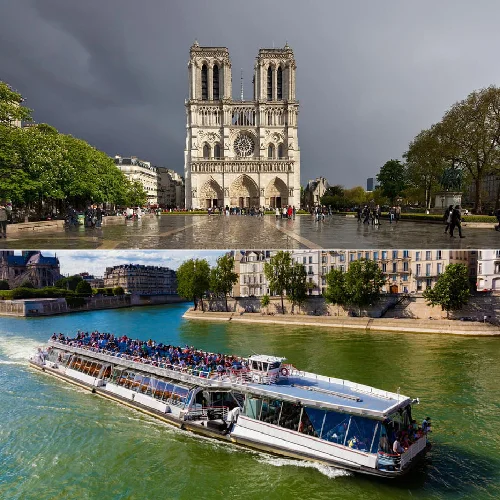 Paris Charms Combo: Notre Dame Cathedral & Seine River Cruise Tour