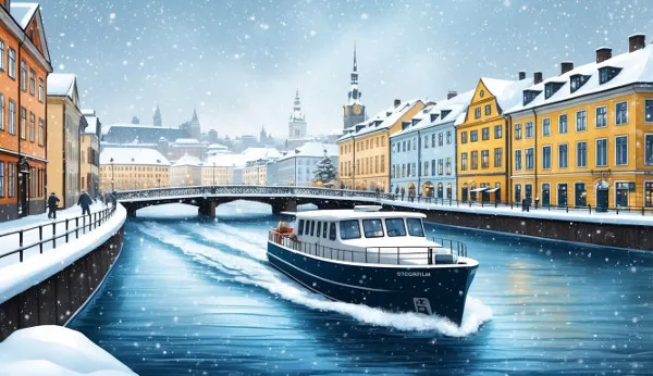 Stockholm: Guide-led Winter Boat Tour