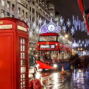 Vintage Bus Open Top Christmas Lights Tour of London