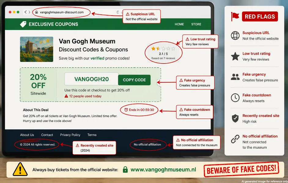 van gogh museum discount code