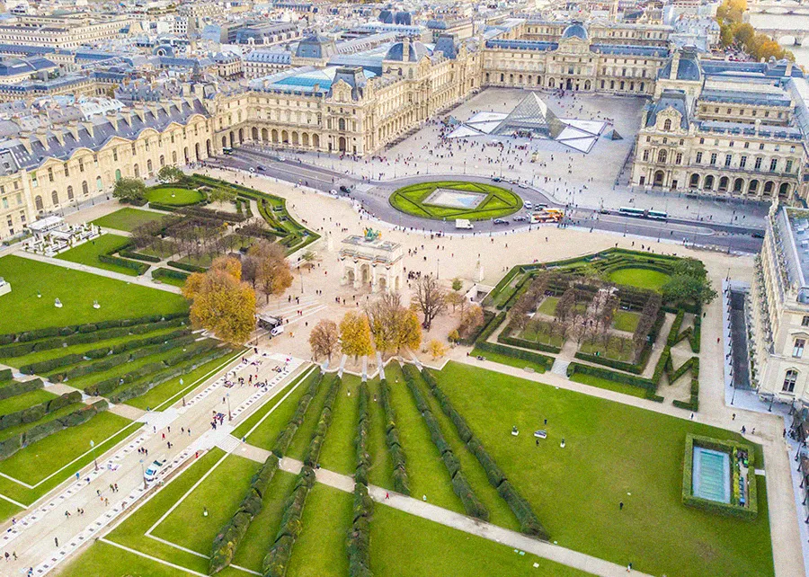 Louvre Museum to Arc de Triomphe