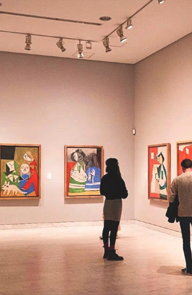 Visitors seeking last-minute tickets at the Picasso Museum